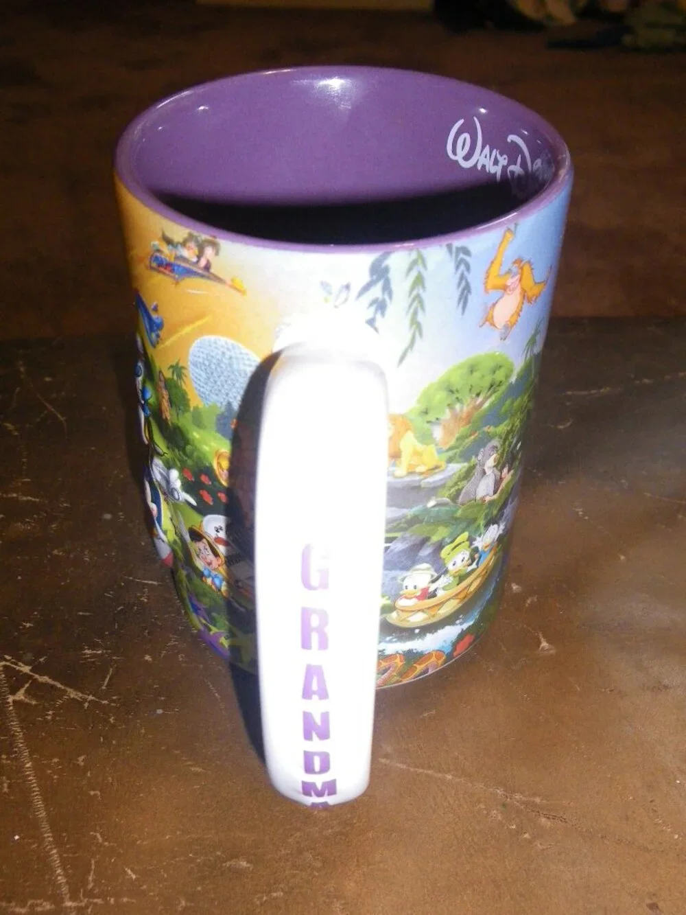 Walt Disney World Grandma 4 Parks 1 World 3D Embossed Ceramic Coffee Tea Mug